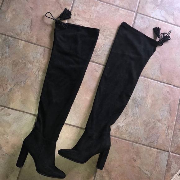 Over the Knee Suede Boots - Picture 7 of 8